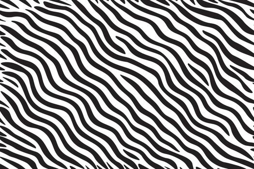 A zebra print pattern in black and white vector