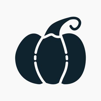Pumpkin Icon in glyph style. Perfect for apps, websites, UI UX, presentations, or infographics. Editable illustration file with clean design and modern design. vector