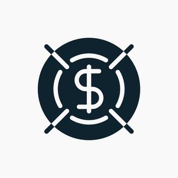 Digital Currency Icon in glyph style. Perfect for apps, websites, UI UX, presentations, or infographics. Editable illustration file with clean design and modern design. vector
