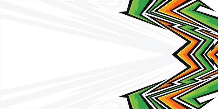 Bold Zigzag Sharp Line Design with Vibrant Colors vector