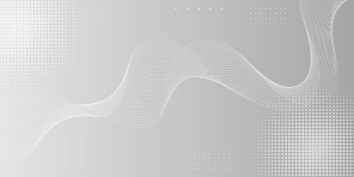 gris resumen antecedentes con suave ola fluir, ideal para moderno corporativo y mínimo visual diseño vector