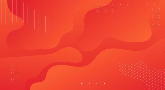 resumen rojo naranja degradado antecedentes con suave fluido olas vector
