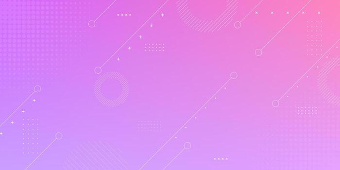 Modern futuristic background in soft purple tones with geometric shapes and digital abstract elements vector