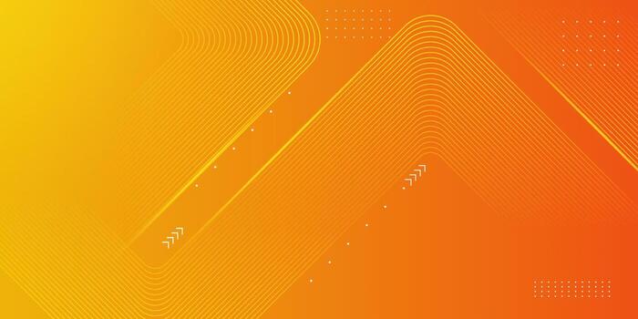 Bright orange gradient background with diagonal geometric shapes vector
