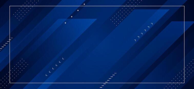 Dark blue abstract background with diagonal glowing lines and geometric details vector