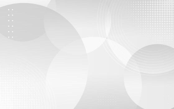 Soft gray background with transparent circular abstract shapes, ideal for elegant, futuristic, or presentation design vector