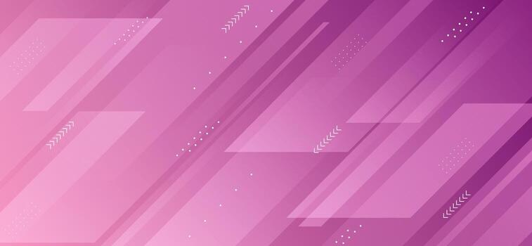 Vibrant purple gradient background with abstract transparent geometric shapes vector