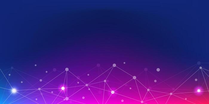 Futuristic Geometric Mesh Data Communication Concept vector