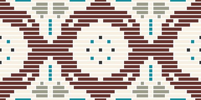 Abstract geometric pattern design in earthy tones vector