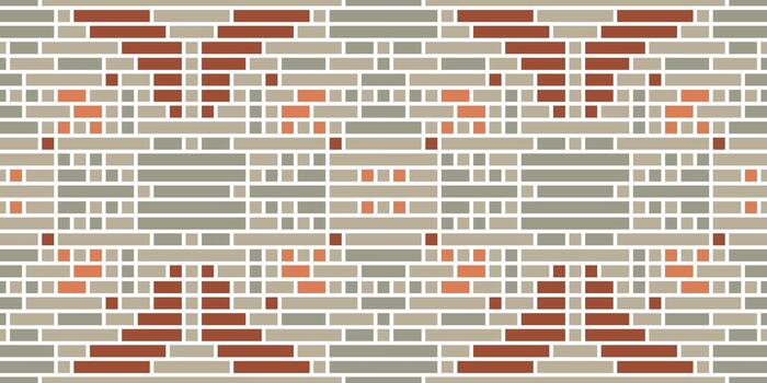 Geometric design pattern with muted colors vector