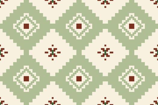 Geometric patterned design in soothing colors vector