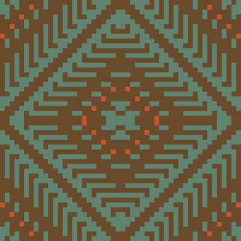 Geometric pattern in vibrant colors vector