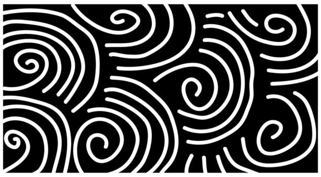 Black and white background abstract circle line pattern. vector