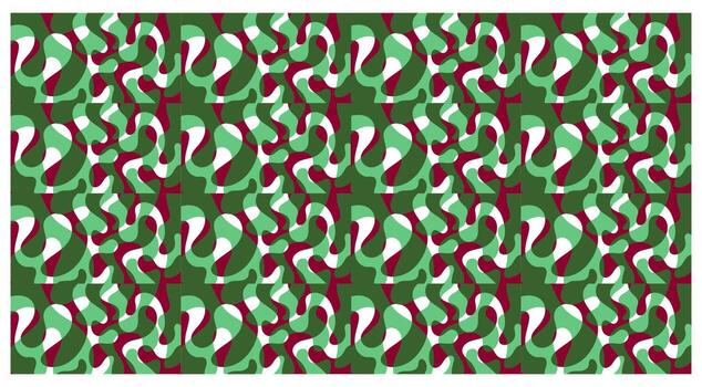 un ondulado antecedentes con repitiendo resumen formas ondas, remolinos, y distorsionado formas crear dinámica óptico patrones. vector