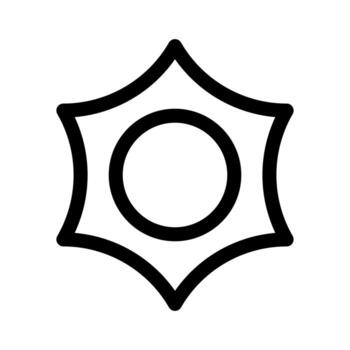 An outline icon of a second structure user variant for team representation. vector