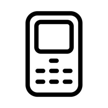 A linear icon of a desktop monitor or computer screen display. vector