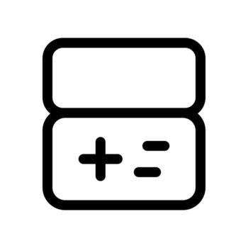 An outline symbol of a game gamepad or controller. vector