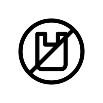 A simple line icon of a person protected by a shield, symbolizing user security. vector