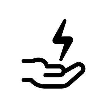 A linear graphic of a person with a wifi symbol, representing an online or connected user. vector