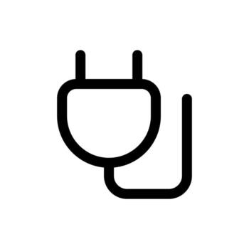 An outline icon of a user profile with a down arrow, representing user data download. vector