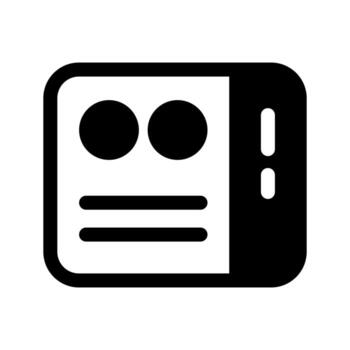 un sencillo lleno icono de un computadora servidor unidad o datos estante. vector