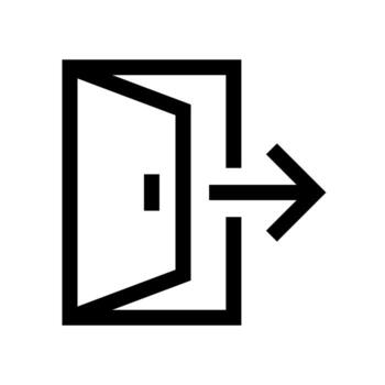 A simple line icon of chain links, symbolizing a hyperlink or external link. vector