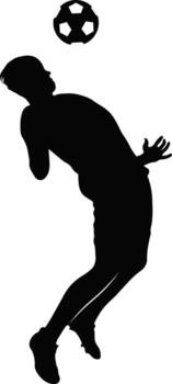 Football Player Silhouette. Flat Illustration vector