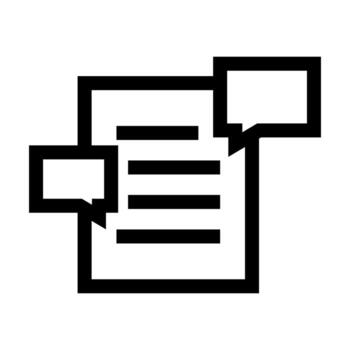 A simple line icon of folded paper, symbolizing a movie film script or screenplay. vector