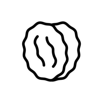 un lineal gráfico de un fecha Fruta racimo en un palma árbol rama. vector