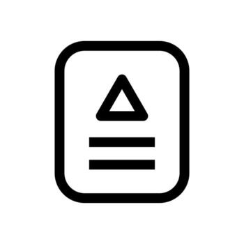 A linear graphic of an elevator door with an up arrow. vector