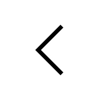 A simple line icon of an arrow left for backward navigation. vector