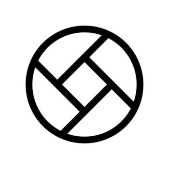 A simple line icon of the earth globe, representing global reach. vector