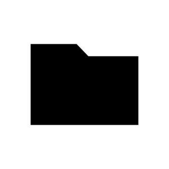 A simple filled icon of a file folder for data organization. vector