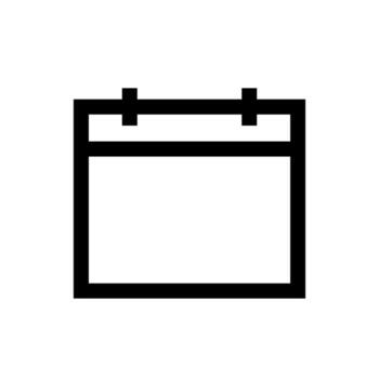 A simple line icon of a month calendar for scheduling. vector