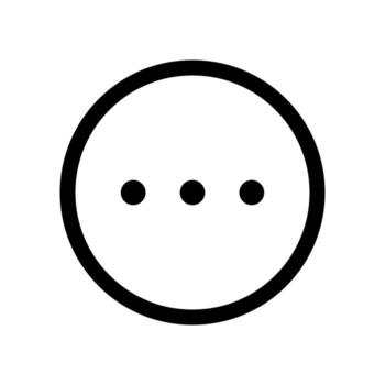An outline symbol of a speech bubble, representing a message or chat communication. vector