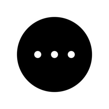 A solid symbol of a speech bubble, representing a message or chat communication. vector