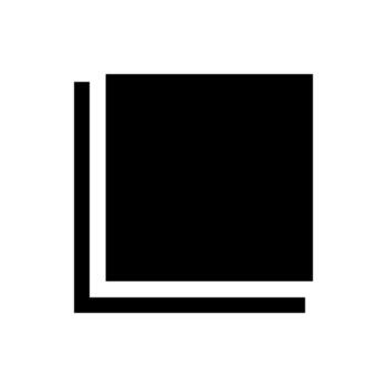 A solid icon of stacked squares, symbolizing layers or levels. vector