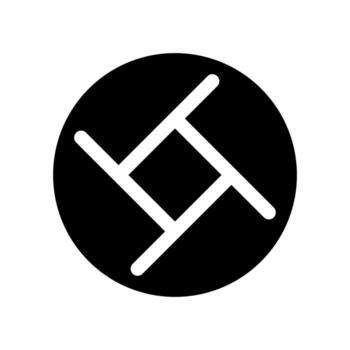 A simple filled icon of the earth globe, representing global reach. vector