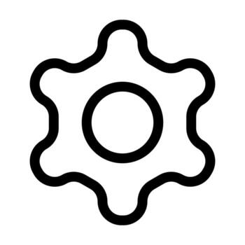 un lineal gráfico representando un diente o engranaje, representando ajustes o procesos. vector