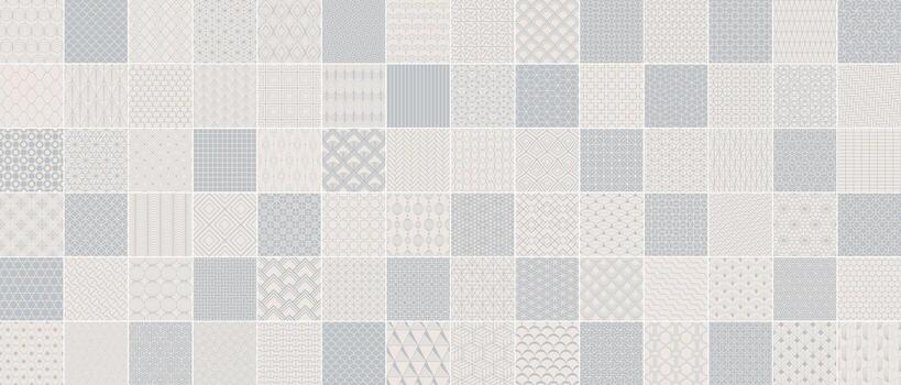 colección de sin costura ornamental delicado geométrico patrones. elegante oriental lujo antecedentes. repetible texturas - simétrico huellas dactilares vector