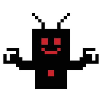 Pixel style of robotic toy robot engineer decoration machine ai art. vector