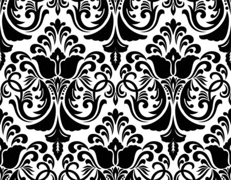 Damask seamless pattern element classical luxury old fashioned vector