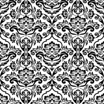 damask seamless pattern background art vector