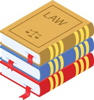 apilar de ley libros vector