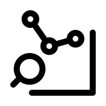Analysis Business Chart Icon Informative Outline for Data and Reports vector