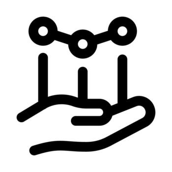 Analysis and Statistics Icon, Informative Outline for Data and Insights. vector