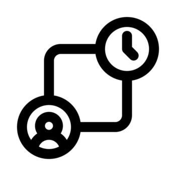 cronograma íconos con plano mínimo contorno diseño para planificación, progreso, y eventos vector