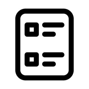 Feed List Icons with Flat Minimal Outline Design for Content, News, and Updates vector