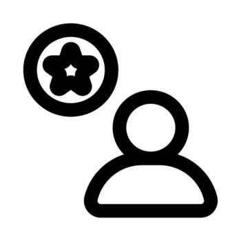 Favorites, Shape, Shapes, Stars Icons with Flat Minimal Outline Design for Highlights vector