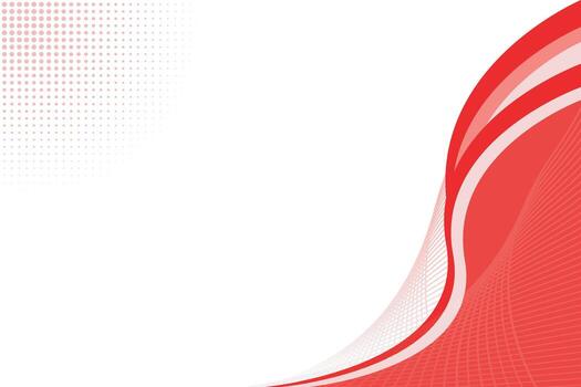 Red wave background design vector